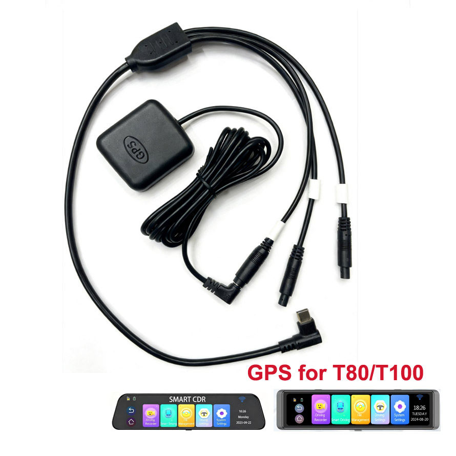 Dash Cam Hardwire Kit - USB 2.0カーチャージャー電源ケーブル 24時間駐車対応ハードワイヤーキット リアカメラ GPSアンテナ ドライブレコーダー用