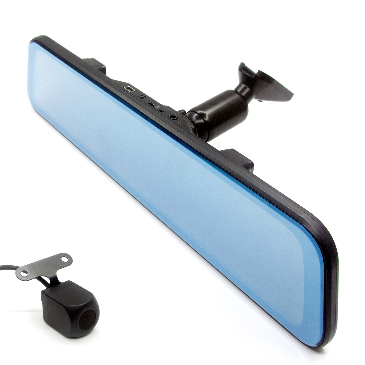 Dash Cam Rear View Mirror 12 Inch - Anshilong-ダッシュボードカメラ,フルタッチ,2K,12インチ,DVRストリーム,マルチメディア,リアビュー,特別スタンド付き