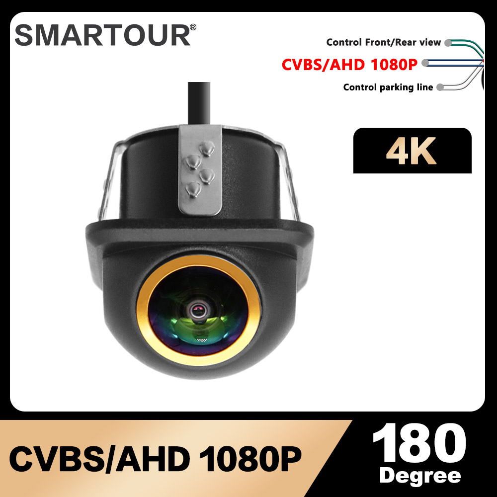 Dash Cam With Parking Monitor - Smartour-リアビューカメラ,1080p,暗視,防水,Android,170度,HD,魚眼レンズ付き
