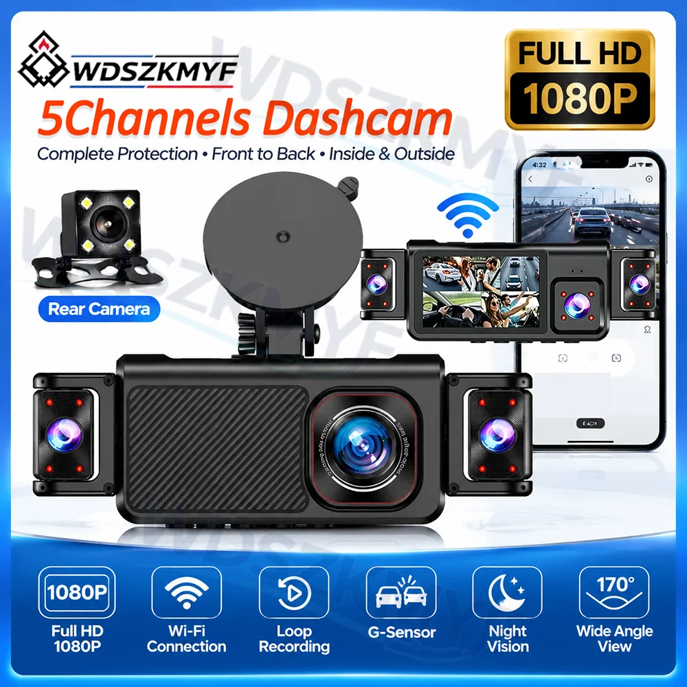 Dash Cam Hardwire Kit - 車載用ドライブレコーダー 4チャンネル/5チャンネル ブラックボックス Wi-Fi対応 高画質1080P ナイトビジョン機能