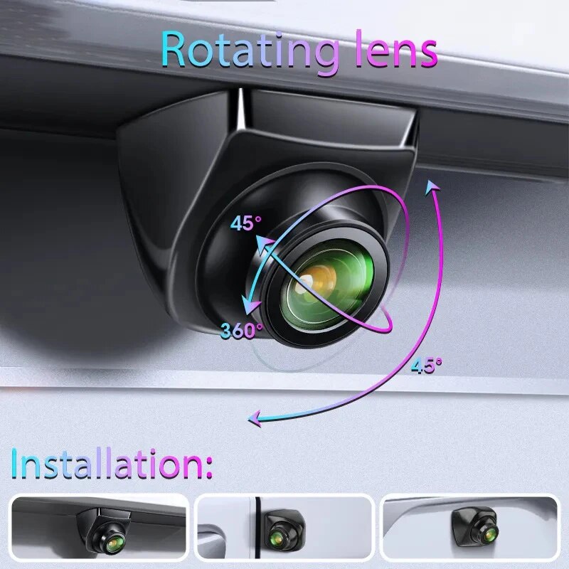 Dash Cam With Parking Monitor - 防水フルHD車両バックアップカメラ、ナイトビジョン、魚眼ゴールデンレンズ、リアビューカメラ、ahdスイッチ、cvbs、ip68、170 ° 、720p
