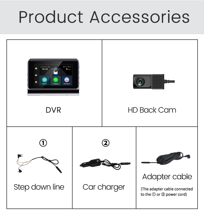 Dash Cam 2K Dual Lens - 2026 P85 デュアルレンズ 2K 4G ダッシュカム