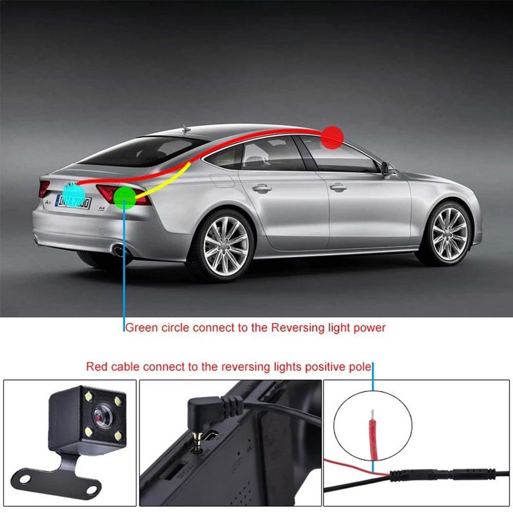 ユニバーサル5ピンダッシュカムリアカメラHDリアレンズ後方画 - Dash Cam Night Vision Infrared のレビューと価格