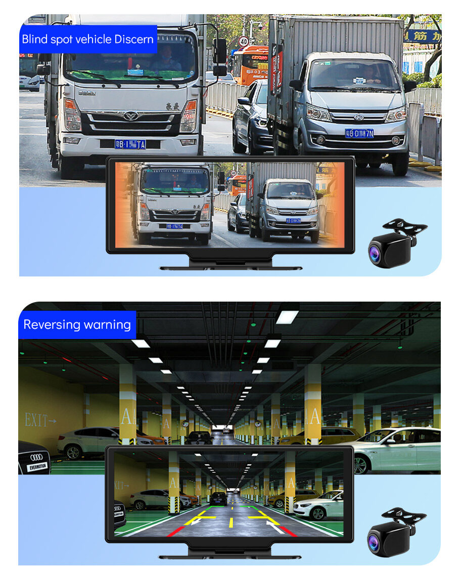 EKLEVA 10.26インチ 4K デュアルドライブレコー - Dual Dash Cam With Gps Wifi のレビューと価格