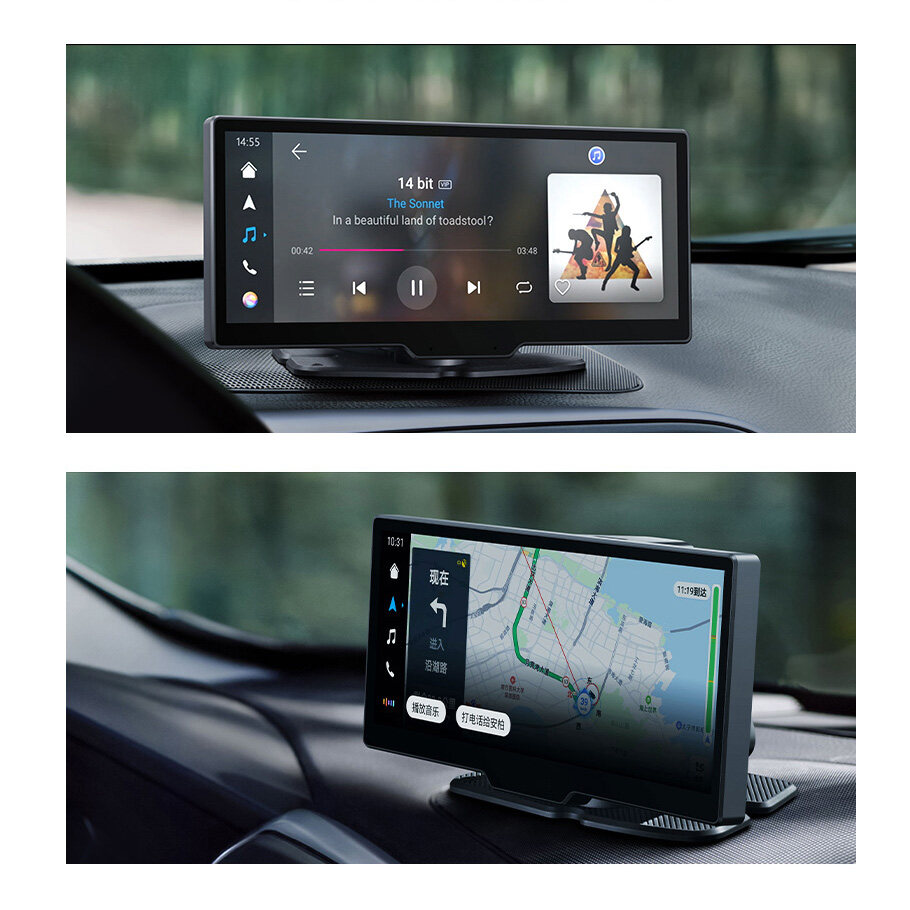 EKLEVA 10.26インチ 4K デュアルドライブレコー - Dual Dash Cam With Gps Wifi のレビューと価格