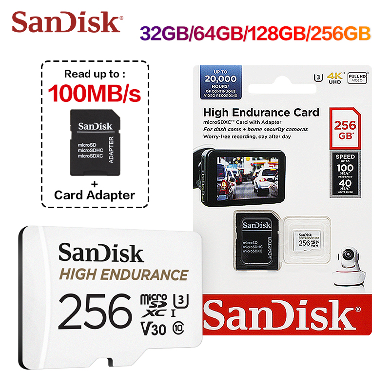サンディスク ハイエンデュランス microSDカード UH - Dash Cam Sd Card 256Gb High Endurance のレビューと価格