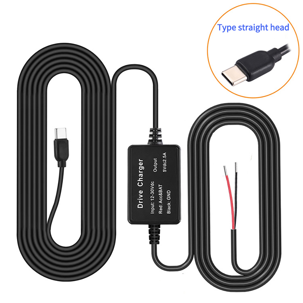レコーダー駆動用降圧電圧モジュールケーブル、USB C、低電 - Dash Cam Hardwire Kit のレビューと価格