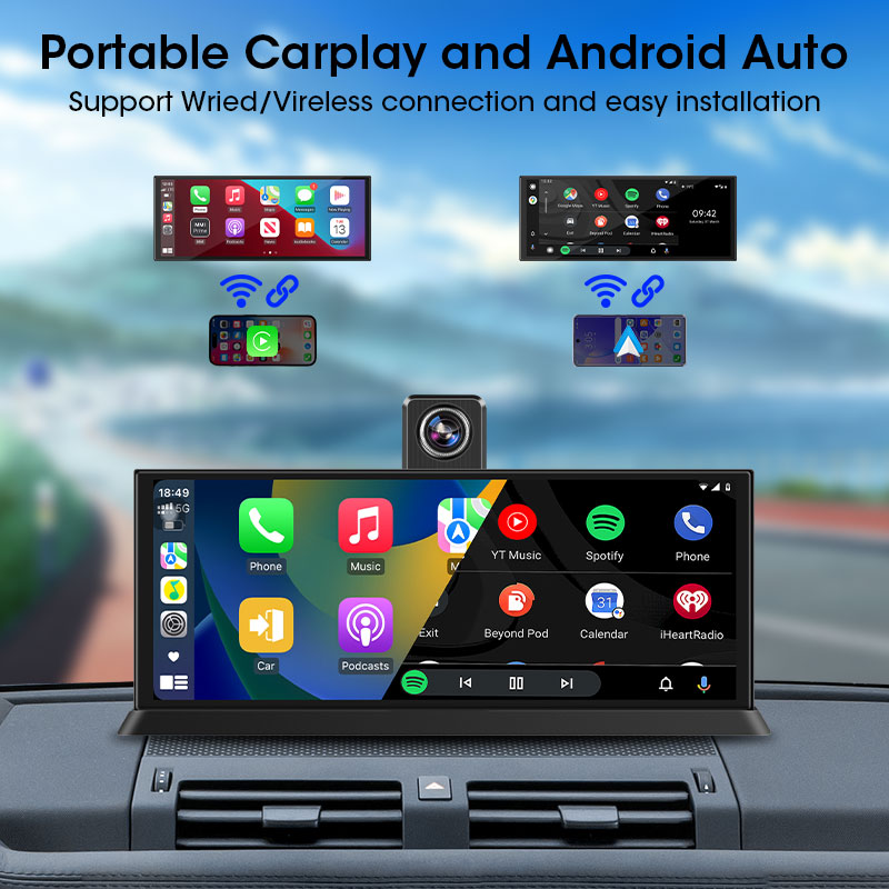11.3インチ 車 DVR 4K ダッシュボード ワイヤレス - Dual Dash Cam With Gps Wifi のレビューと価格