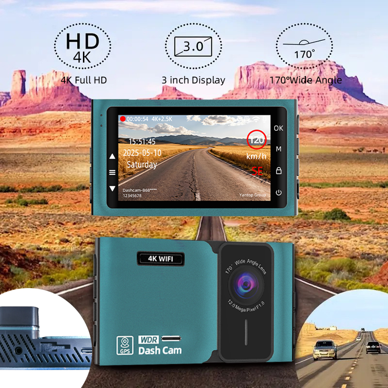 ドライブレコーダー 4Kフロントカメラ WiFi搭載 オプシ - Dash Cam 4K Sony Starvis のレビューと価格
