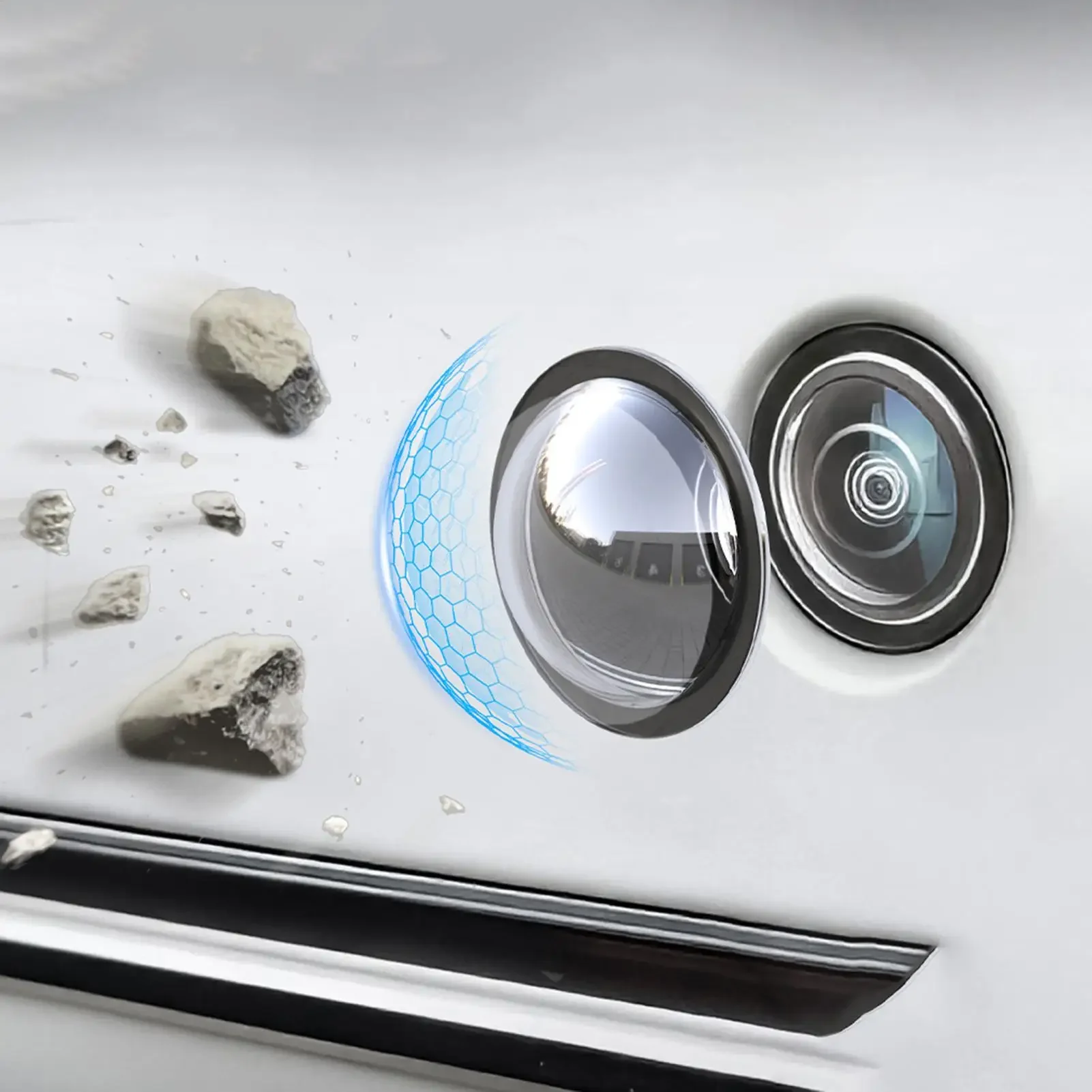 ユニバーサルカーカメラレンズプロテクター 2/4 個リアビュ - Dash Cam Mirror Backup Camera のレビューと価格