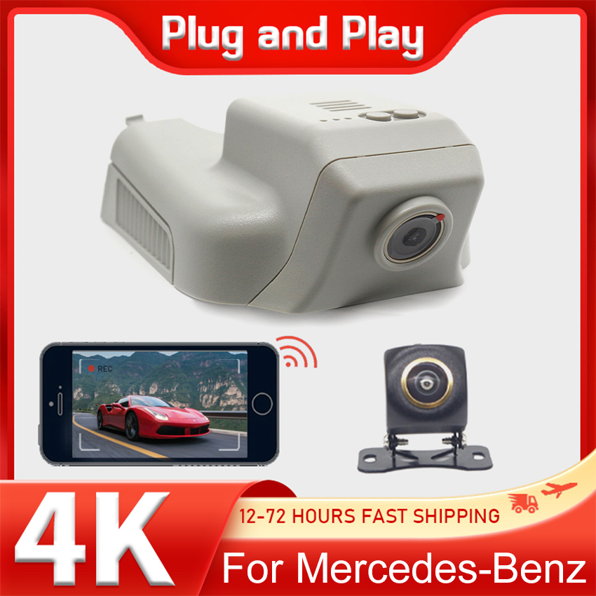 プラグアンドプレイ 2K 4K Wifi 車載カメラ ダッシ - Dash Cam 2K Dual Lens のレビューと価格