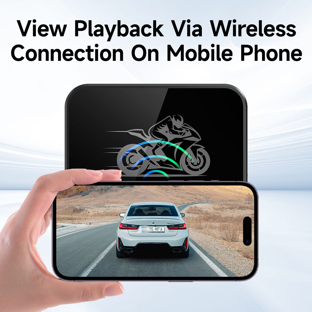 JIUYIN バイク用シングルDVR 2Kアクションカメラレ - Dash Cam 2K Dual Lens のレビューと価格