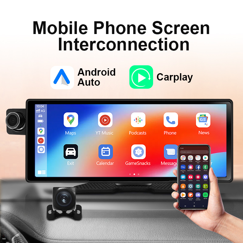 10.25インチWIFI Android Carplay、G - Dual Dash Cam With Gps Wifi のレビューと価格