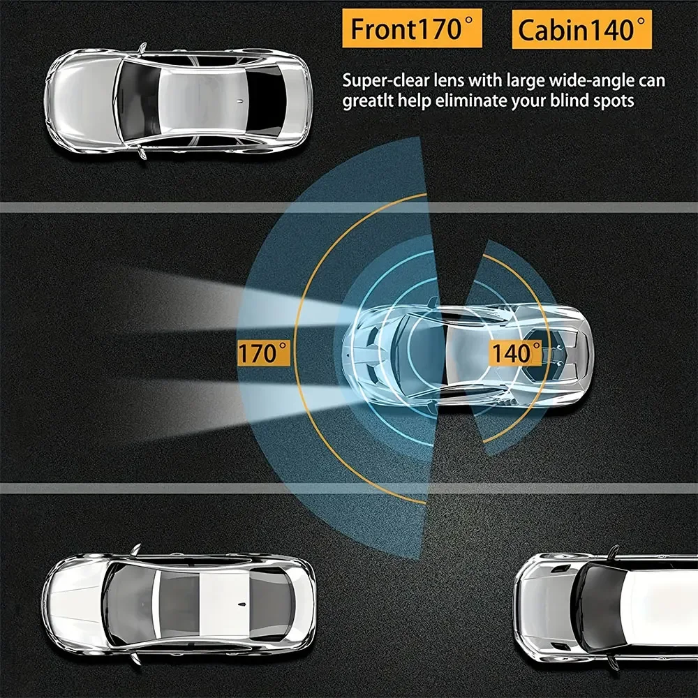 2Kデュアルレンズドライブレコーダー WiFi搭載 車載カメ - Dash Cam 2K Dual Lens のレビューと価格