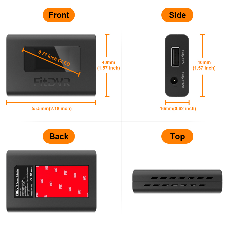 FitDVR ダッシュカムアダプター (16ピン) フォード - Dash Cam Hardwire Kit のレビューと価格