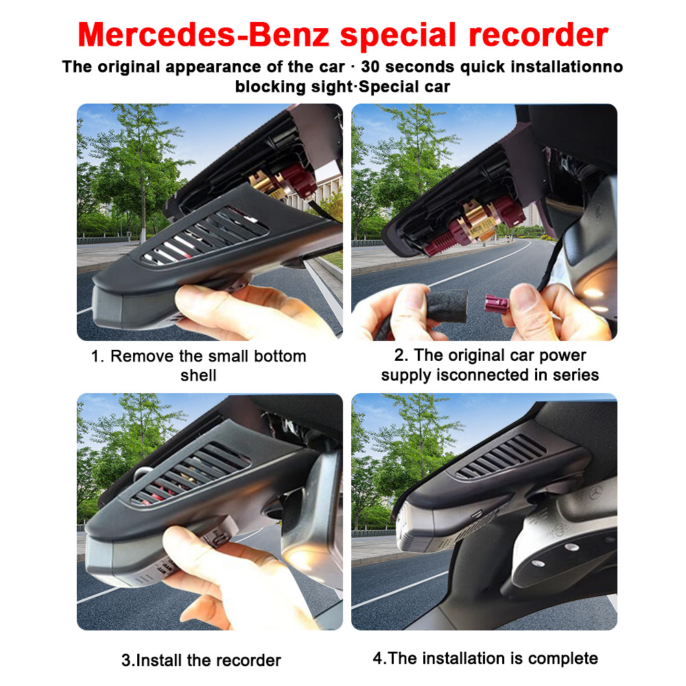メルセデスベンツ用ダッシュボードカメラ,4K, HD, 21 - Dash Cam Front And Rear 4K のレビューと価格