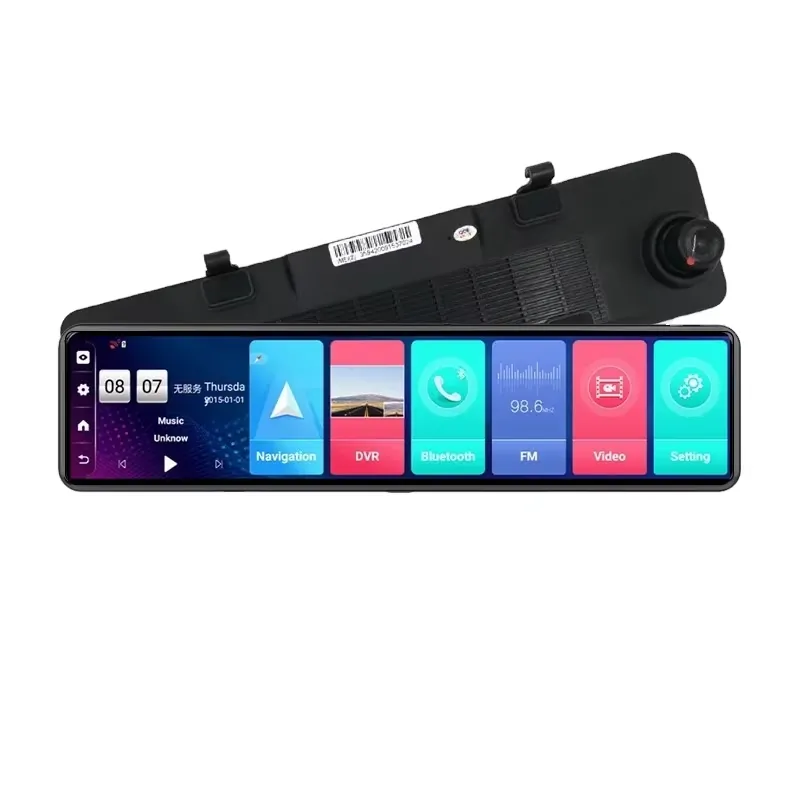 12インチ車載DVRリアビューミラー4G Android 8 - Dash Cam Rear View Mirror 12 Inch のレビューと価格