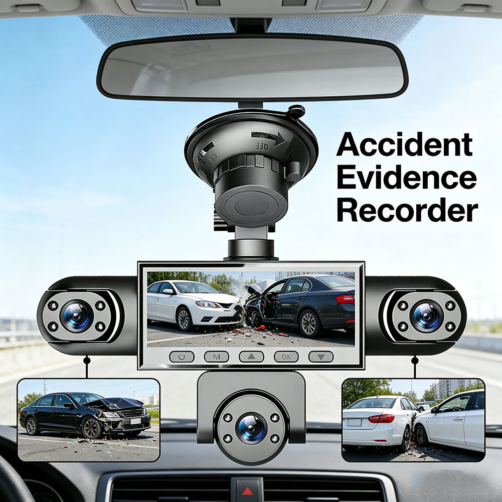 5チャンネル360度車載DVR 1080Pビデオレコーダー  - Dash Cam 360 Degree Panoramic のレビューと価格