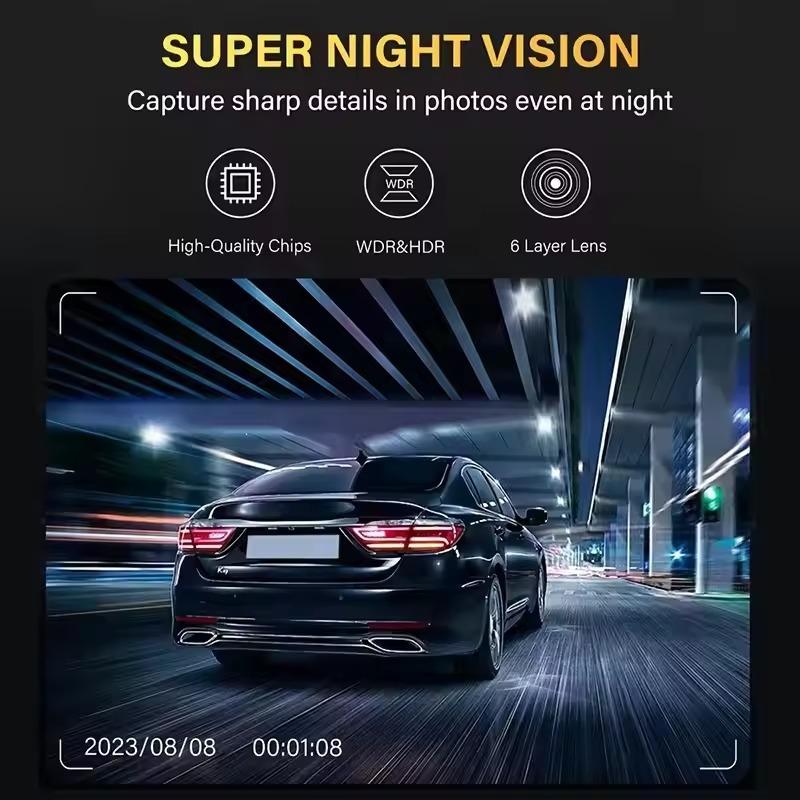 3チャンネル1080P WiFi車載DVRダッシュカム前後室 - Dash Cam 3 Channel 1080P のレビューと価格