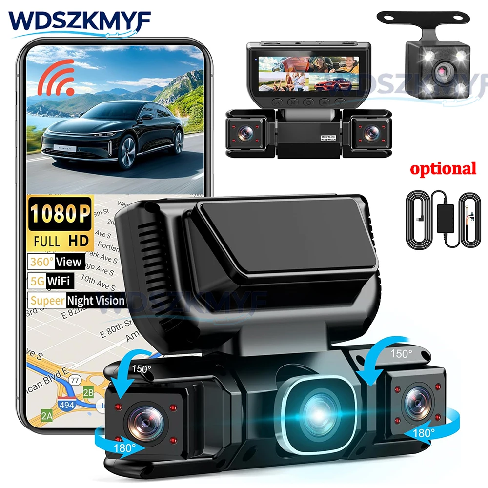 新型360度4CH車載DVR HD 1080Pビデオレコーダ - Dash Cam 360 Degree Panoramic のレビューと価格