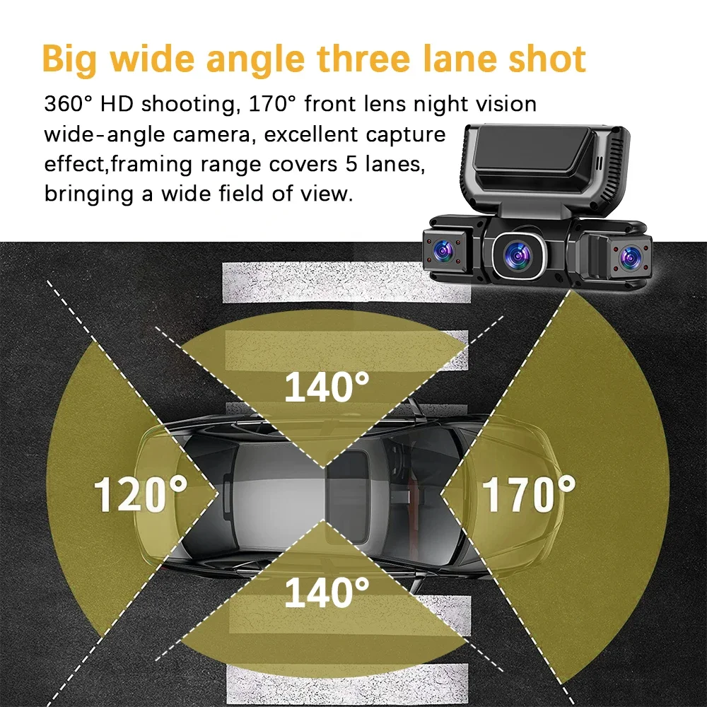 新型360度4CH車載DVR HD 1080Pビデオレコーダ - Dash Cam 360 Degree Panoramic のレビューと価格