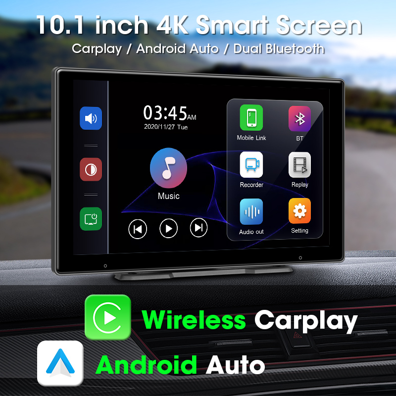 Develuck 10.1インチ 4K ドライブレコーダー  - Dash Cam Mirror Backup Camera のレビューと価格