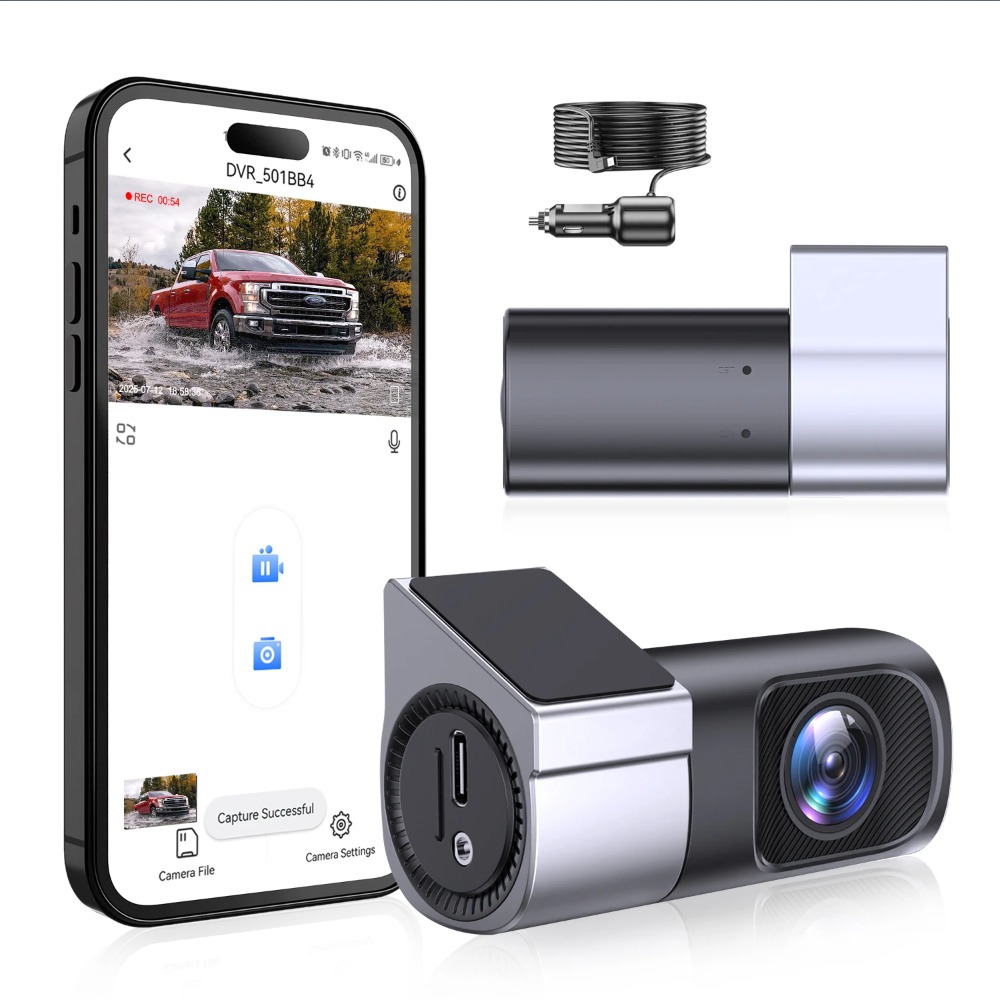 1080PウルトラHDミニダッシュカムカメラレコーダー360 - Dash Cam Front And Rear 4K のレビューと価格