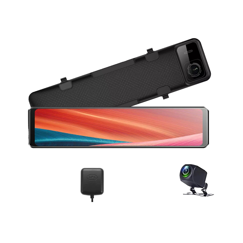 12インチ4K Android Auto Carplay G - Dash Cam Rear View Mirror 12 Inch のレビューと価格