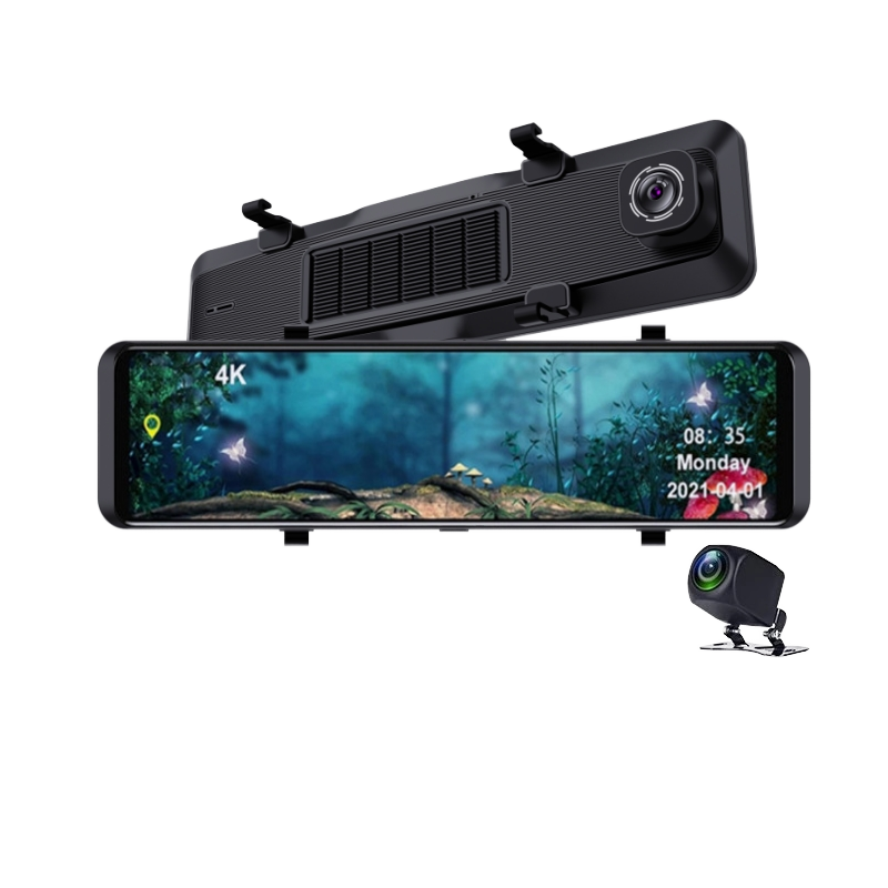 12インチ4K Android Auto Carplay G - Dash Cam Rear View Mirror 12 Inch のレビューと価格