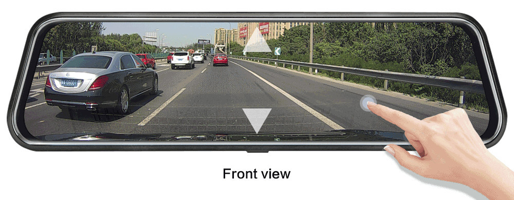12インチ4K Android Auto Carplay G - Dash Cam Rear View Mirror 12 Inch のレビューと価格