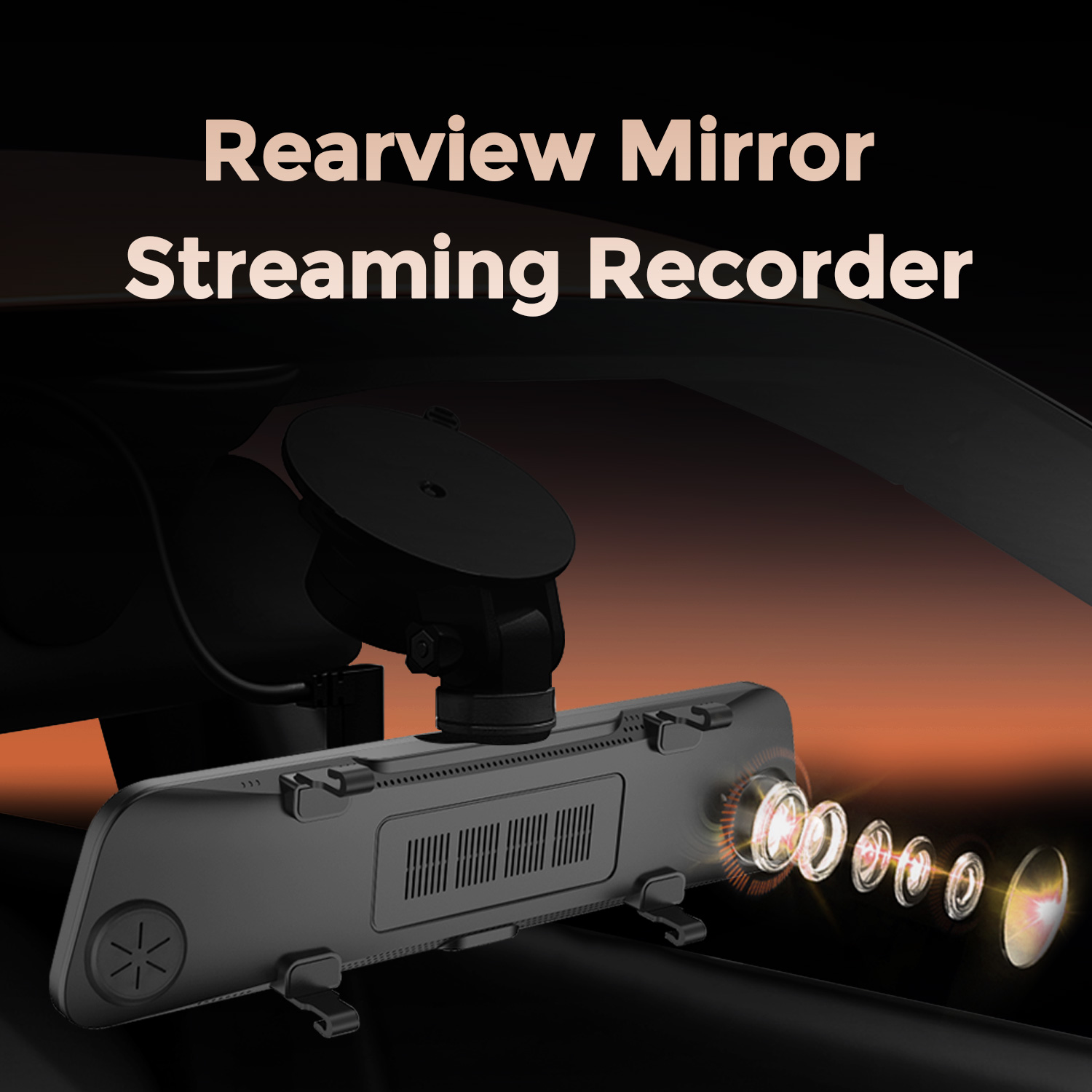 新型10/12インチレコーダーミラーカメラ ダッシュカム 前 - Dash Cam Rear View Mirror 12 Inch のレビューと価格