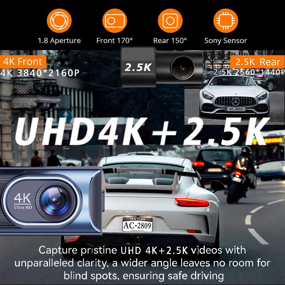 ウルトラHD 4K 3840*2160Pドライブレコーダー  - Dash Cam 4K Sony Starvis のレビューと価格