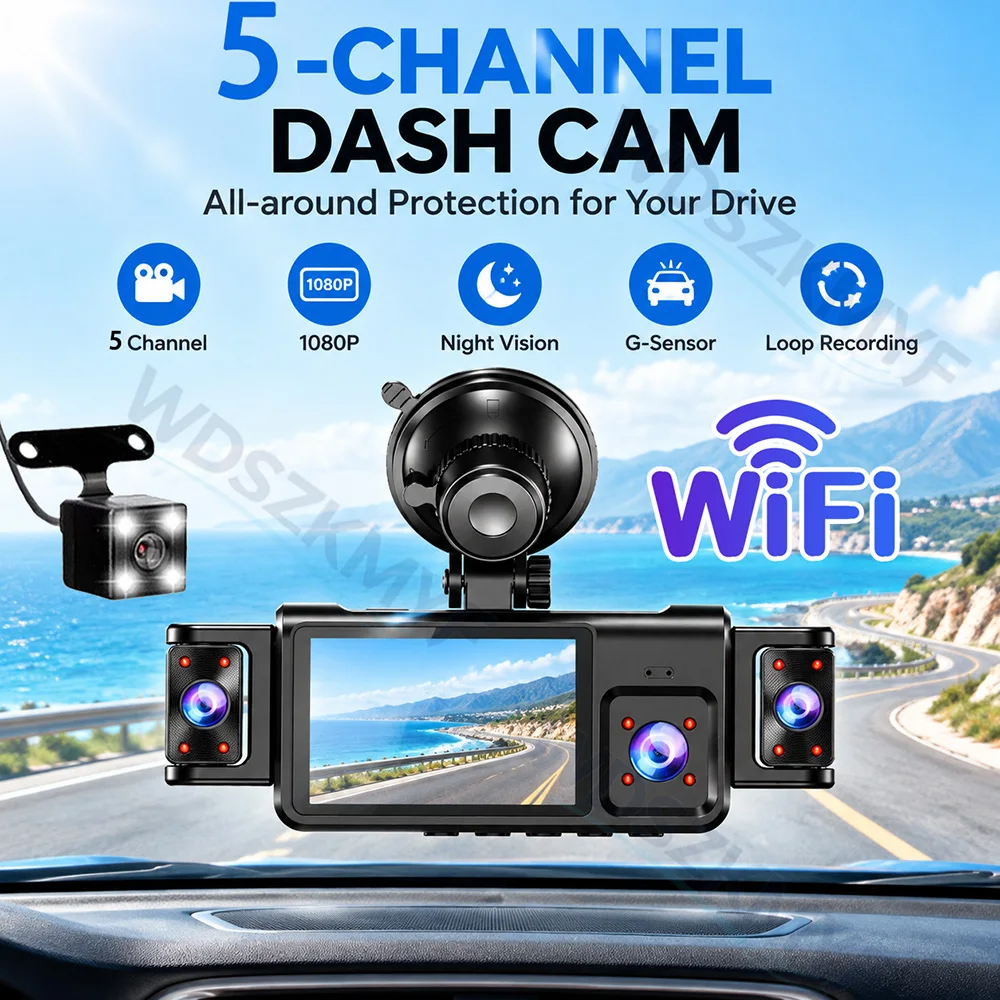 車載用ドライブレコーダー 4チャンネル/5チャンネル ブラッ - Dash Cam Hardwire Kit のレビューと価格