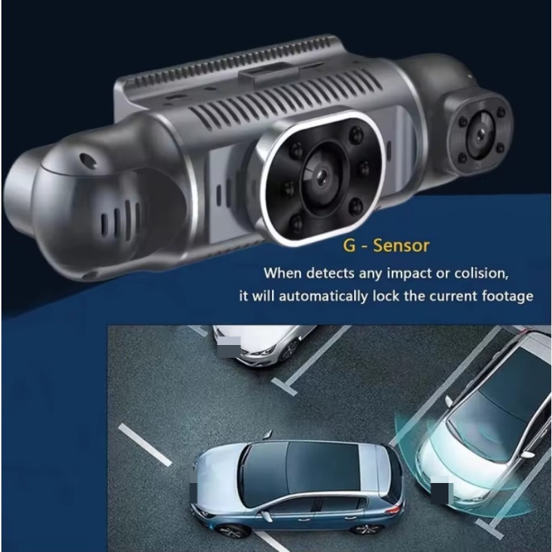 360度パノラマ表示対応、3インチ画面、4チャンネル、フルH - Dash Cam 360 Degree Panoramic のレビューと価格