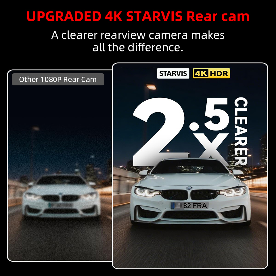 E-ACE 4Kドライブレコーダー 車載カメラ デュアル4K - Dash Cam 4K Sony Starvis のレビューと価格