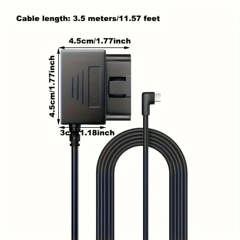 OBDハードワイヤー電源キット。Type-Cポート対応、駐車 - Dash Cam Hardwire Kit のレビューと価格