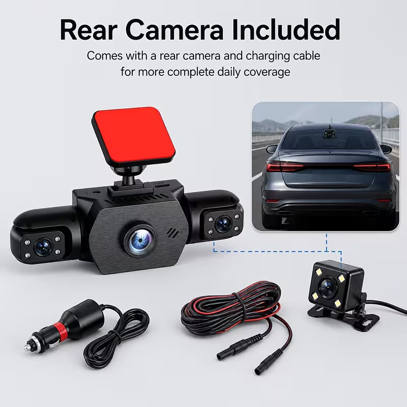 1080P FHD 3/4チャンネルドライブレコーダー、4レ - Dash Cam 3 Channel 1080P のレビューと価格