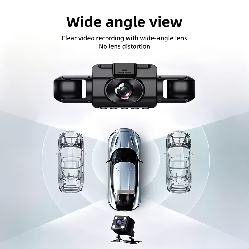 高画質パノラマドライブレコーダー。3/4チャンネル録画に対応 - Dash Cam Night Vision Infrared のレビューと価格