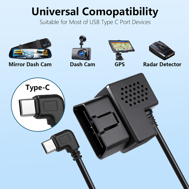 ドライブレコーダー用OBDハードワイヤーキット、Type-C - Dash Cam Hardwire Kit のレビューと価格