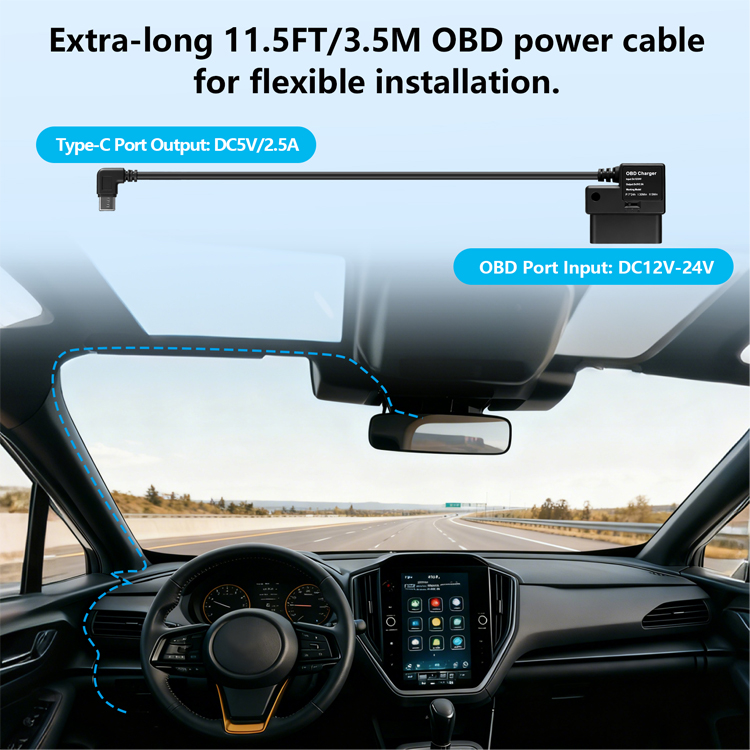 ドライブレコーダー用OBDハードワイヤーキット、Type-C - Dash Cam Hardwire Kit のレビューと価格
