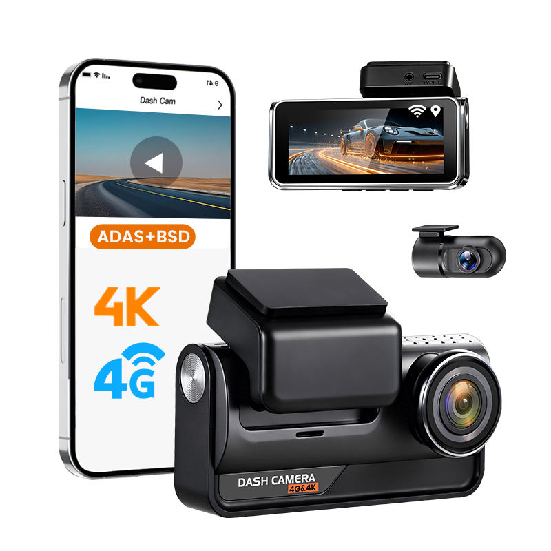 4G SIM搭載、タッチスクリーン、デュアルレンズ、4K+1 - Dual Dash Cam With Gps Wifi のレビューと価格