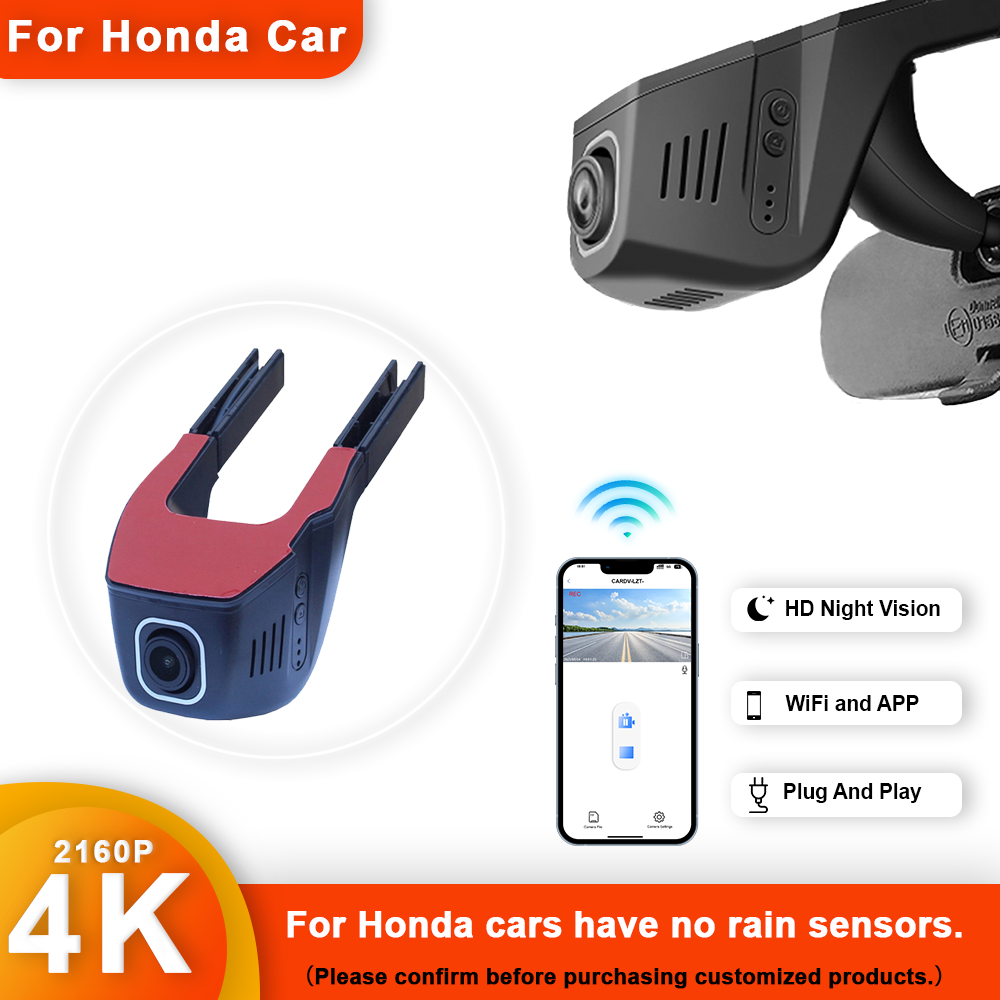 車のダッシュボードカメラ,wifi,車のDVR,カスタマイズ - Dash Cam Front And Rear 4K のレビューと価格