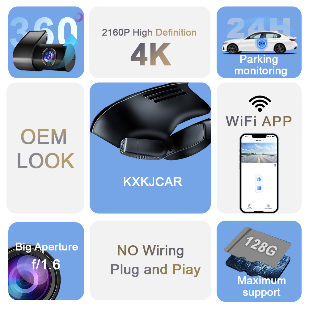 アルファロメオ,wifi,車のDVR,カスタマイズ,stel - Dash Cam Front And Rear 4K のレビューと価格