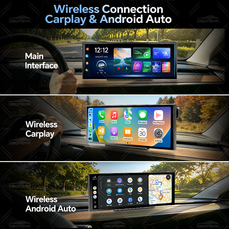 12.3インチ 4K 車載ドライブレコーダー K9 Max  - Dual Dash Cam With Gps Wifi のレビューと価格