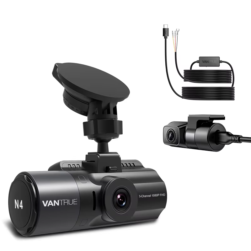 Vantrue N4 ダッシュカム + ハードワイヤーキット - Dash Cam 4K Sony Starvis のレビューと価格