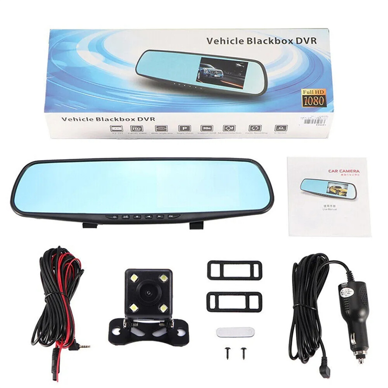 デュアルレンズDVRカメラ,フロントとリアのビデオ,ナイトレ - Dash Cam With Parking Monitor のレビューと価格