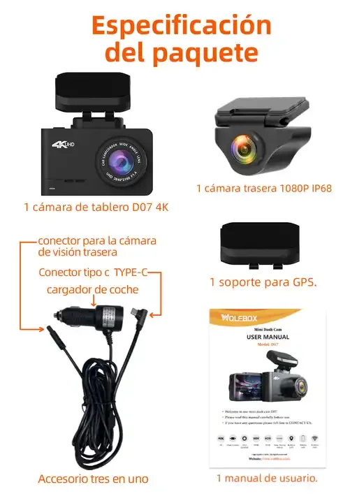 Wolfbox Dealer D07 デュアルダブルDVR車 - Dual Dash Cam With Gps Wifi のレビューと価格