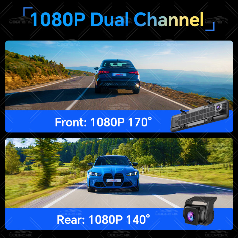 D90リアビューミラー 4G Android 14 カーDV - Dual Dash Cam With Gps Wifi のレビューと価格