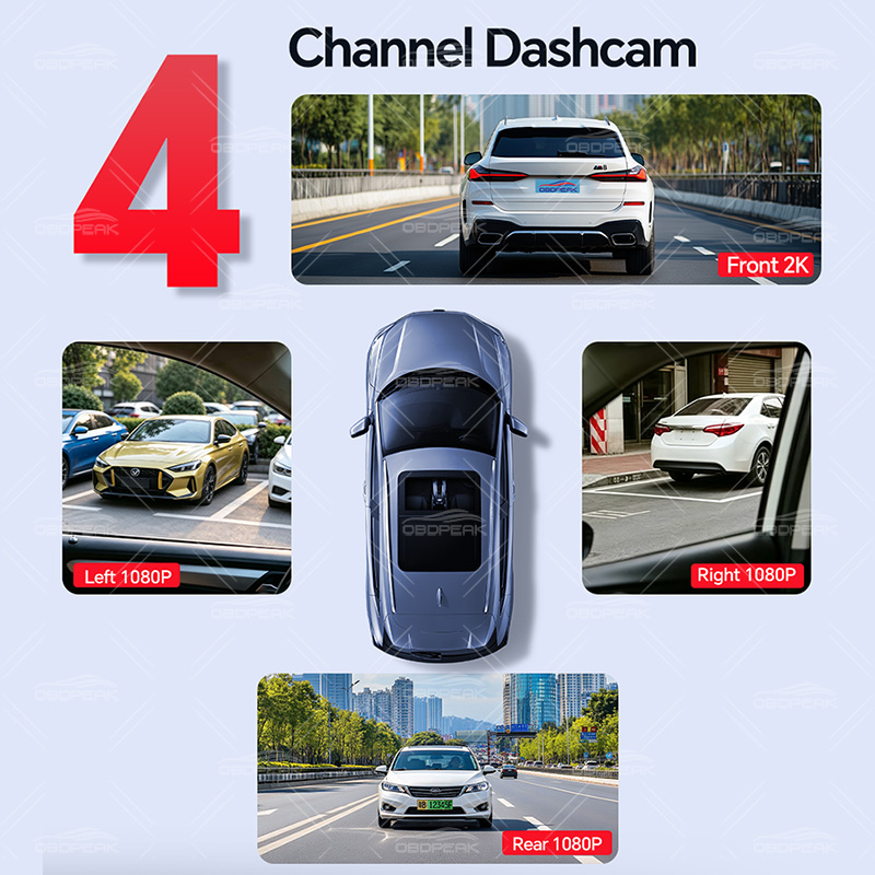 M100 隠し型4チャンネルLTE 4G車載ダッシュカム ア - Dash Cam 3 Channel 1080P のレビューと価格