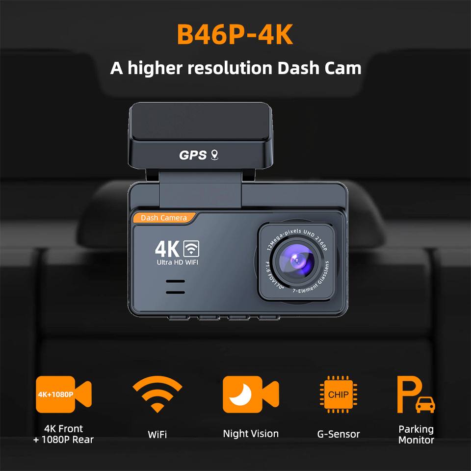 4K対応ドライブレコーダー。オプションで1080Pのリアカメ - Dash Cam 4K Sony Starvis のレビューと価格